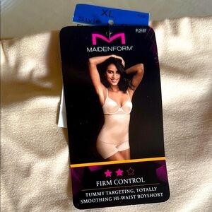 Maidenform Cream Shapewear for a Smooth Silhouette XL NWT